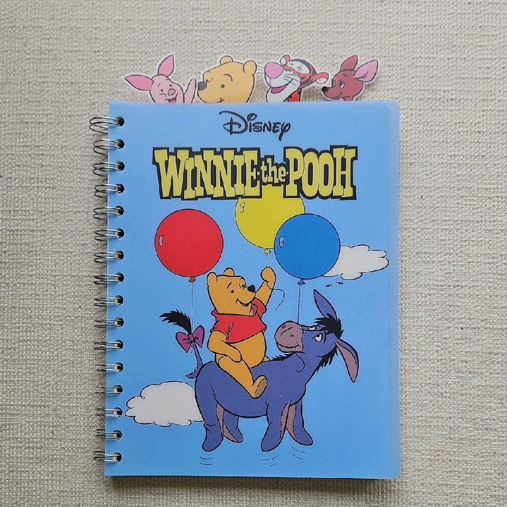 Disney Winnie the Pooh Blue Notebook with Balloons